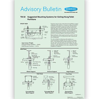 Mounting Systems, Ceiling-Hung