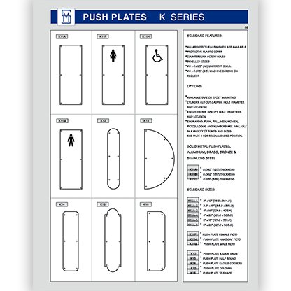 K Series Push Plates