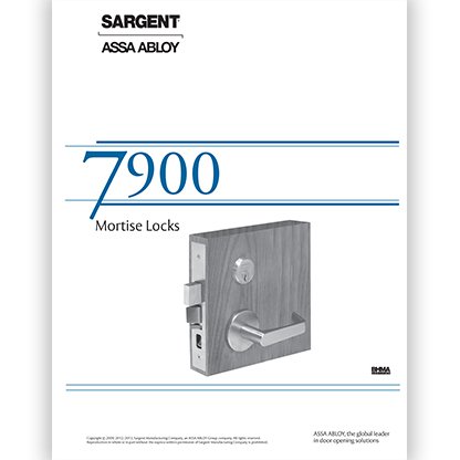 Sargent 7900 Series Mortise Lock