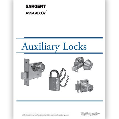 Sargent Auxiliary Locks