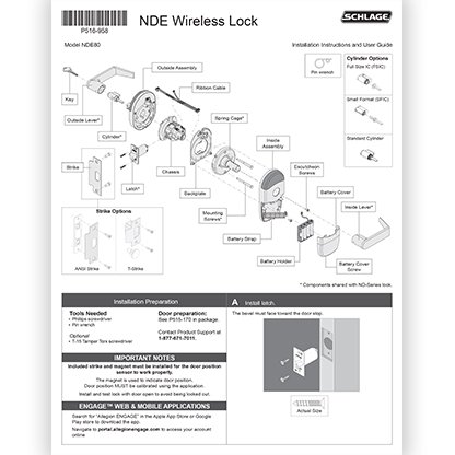 NDE Series Wireless Lock