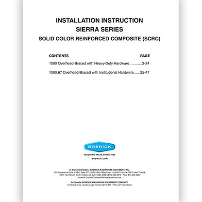 SCRC Toilet Partition Installation