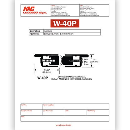 W-40P Astragal