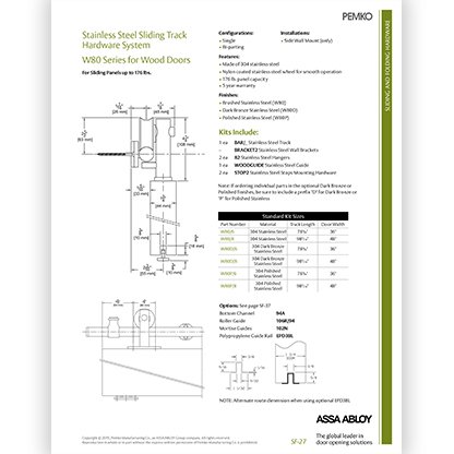 W80 Series for wood doors