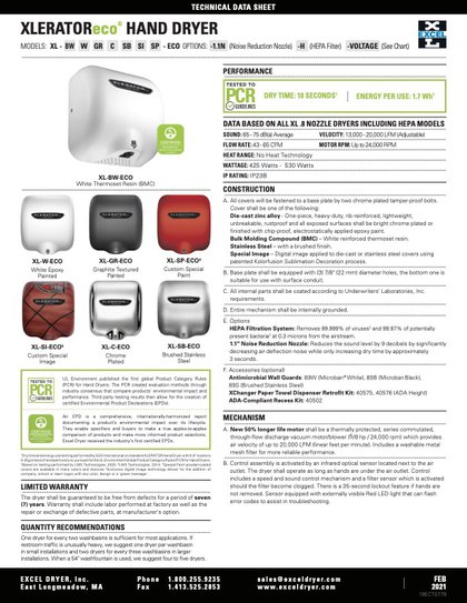 XLERATOReco Technical Sheet