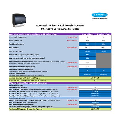 Roll Towel Savings Calculator